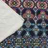 Intricate Medallions Print Brushed Nylon Spandex Fabric