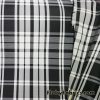 Yarn Dyed Black and White Plaid Taffeta Fabric by the Yard