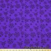 Witchcraft Symbols on Purple Print Cotton Spandex Jersey Fabric at FlukyFabrics.com