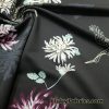 Crane and Flowers Swimwear Nylon Spandex Fabric