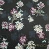 Crane and Flowers Swimwear Nylon Spandex Fabric