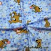 Cute Flowery Scooby Doo Cotton Woven