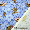 Cute Flowery Scooby Doo Cotton Woven