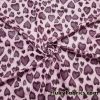 Leopard Spots Hearts in Shades of Mauve with All Over Lurex Cotton Spandex Fabric