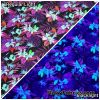 Colorful Paint Abstract Triangles UV/Blacklight Reactive Swimsuit Nylon Spandex Fabric at FlukyFabrics.com