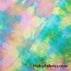 Wet Look Spandex Groovy Daisies Candy Tie Dye with Lurex UV/Blacklight Reactive Fabric