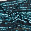 Turquoise Green and Black Tribal Lightweight Nylon Spandex Fabric