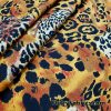 Jaguar Spots and Faces Print 44″ Wide Cotton Woven Fabric