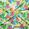 Tropical Print Cotton Jersey Rib Great for Children Pajamas and Apparel