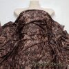 Brown Snake Skin Print Swimwear Nylon Spandex Fabric