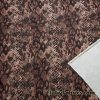 Brown Snake Skin Print Swimwear Nylon Spandex Fabric