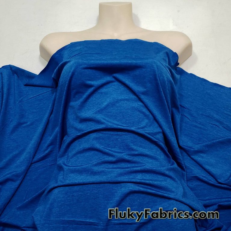 Lightweight Royal Blue Marl/Melange Style Nylon Spandex