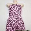 Leopard Spots Hearts in Shades of Mauve with All Over Lurex Cotton Spandex Fabric