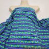 Cute Horizontal Stripes with Flower Petals Swimsuit Nylon Spandex Fabric