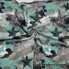 Camo and Marble Stars Nylon Spandex Swimwear Fabric