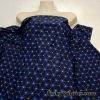 Hexagon Laser Lines on Dark Navy and Black UV/Blacklight Reactive Swimsuit Nylon Spandex Fabric