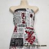 Japanese Newspaper Print Lightweight Cotton Lycra Fabric