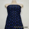 Hexagon Laser Lines on Dark Navy and Black UV/Blacklight Reactive Swimsuit Nylon Spandex Fabric