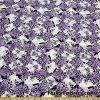 Abstract Med Purple, White, Black Butterflies Swimsuit Nylon Spandex Fabric at FlukyFabrics.com