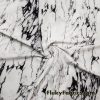 Black, White and Gray Marble Print Nylon Spandex Swimwear Fabric
