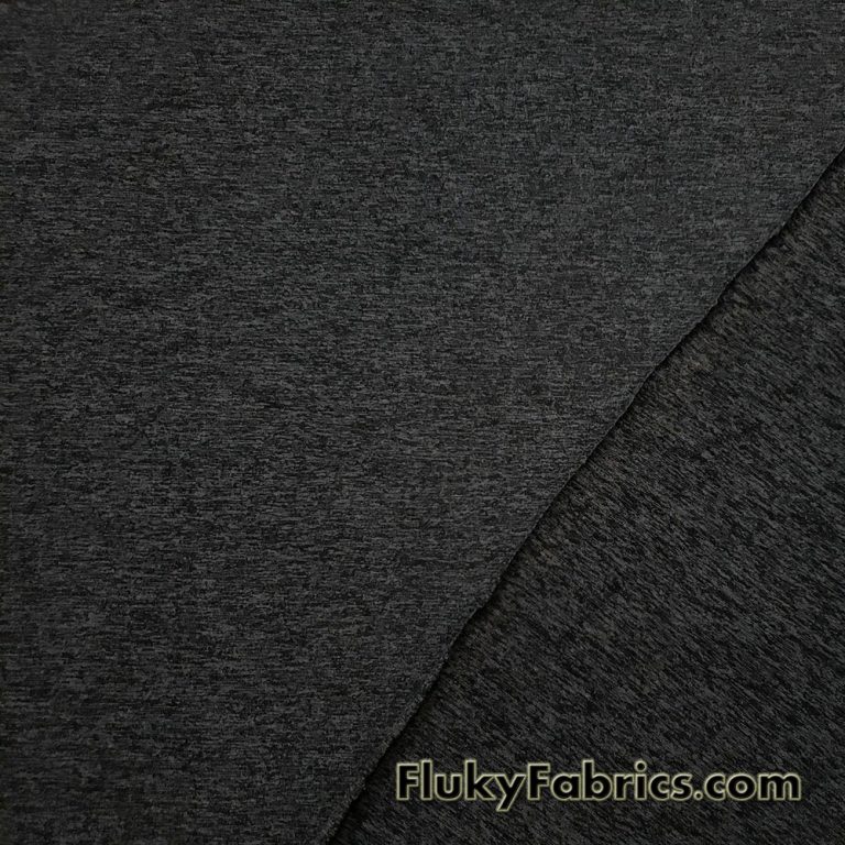 Charcoal and Black Marl Poly Spandex High Performance Athletic/Active Wear Fabric