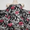 Film Negatives and Lips Gray and Black Fashion Print Cotton Jersey Lycra Fabric