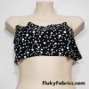 Different Size White Dots Swimwear Nylon Spandex Fabric