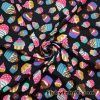 Cotton Spandex Fabric Colorful Cupcakes 4 Way Stretch for Apparel, Baby Items, Headbands