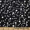 Different Size White Dots Swimwear Nylon Spandex Fabric at FlukyFabrics.com