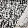 Abstract Black and White Print Lightweight Cotton Spandex Fabric