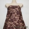 Shades of Brown Faux Lace Poly Spandex Fabric