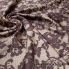 Shades of Brown Faux Lace Poly Spandex Fabric