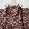 Shades of Brown Faux Lace Poly Spandex Fabric