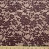 Shades of Brown Faux Lace Poly Spandex Fabric at FlukyFabrics.com