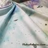 Tie Dye, UFOs and Space Print on Shiny Nylon Spandex Swimsuit Fabric Panel Cuts Measuring 27″x33″