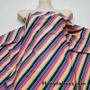 Colorful Diagonal Mini Stripes Swimwear Spandex 4 Way Stretch Bathing Suit Fabric. Cuts of 31″ x 58″/60″