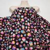 Cotton Spandex Fabric Colorful Cupcakes 4 Way Stretch for Apparel, Baby Items, Headbands