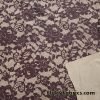 Shades of Brown Faux Lace Poly Spandex Fabric