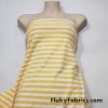 Yellow and White Yarn Dyed Stripe Cotton Spandex 3/8″ Stripes 4 Way Stretch Fabric