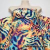 Colorful Abstract Animal Print Poly Spandex Fabric