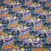 Graffiti Print Poly Spandex Fabric