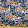 Graffiti Print Poly Spandex Fabric Fabric at FlukyFabrics.com