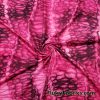 Abstract Magenta and Black Dragon Skin Print Poly Spandex Fabric