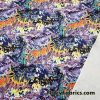 Graffiti Print Poly Spandex Fabric