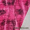 Abstract Magenta and Black Dragon Skin Print Poly Spandex Fabric