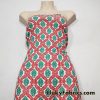 Christmas Pattern Red, Green and White Print Cotton Rib Fabric