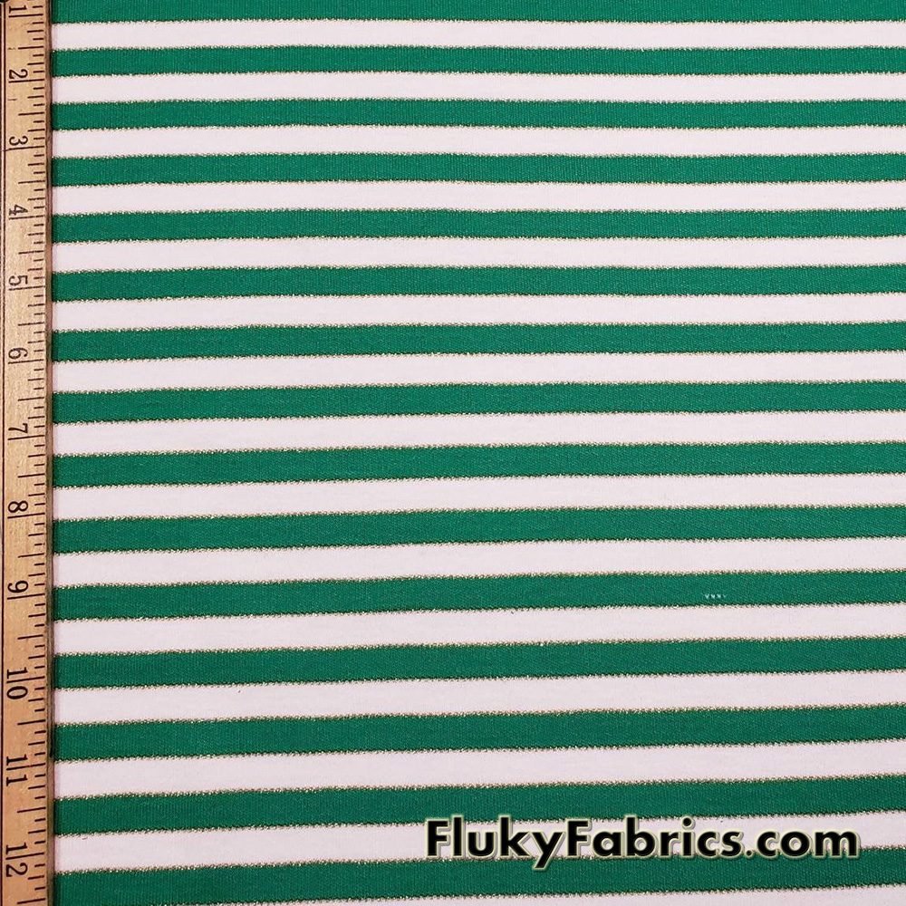 striped cotton knit fabric