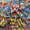 Superhero Comic Books Print 45″ Wide Cotton Woven Fabric