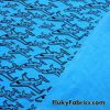 Airplanes on Blue Poly Cotton Fleece