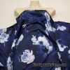 Shades of Blue Ghostly Flowers Lightweight Nylon Spandex Fabric